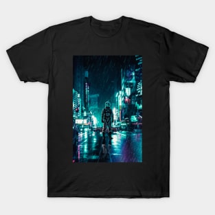 Another Rainy Night ( The Continuous Tale Of The Lost Astronauta) T-Shirt